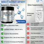 klieop 6-in-1 Complex, for Skin & Hair, Easy to Absorb – 60 Capsules 2-Pack