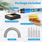 Soldering Iron Kit, 80W 110V Upgraded Digital Electric Soldering Kit with LCD Display, 39-in-1 Adjustable Temperature Welding Tool for DIY Appliance