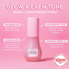 Glow Recipe Watermelon Niacinamide Dew Drops, Travel Size, Korean Niacinamide Serum Drops, Hydrating Face Serum + Primer & Liquid Highlighter, Hyaluronic Acid, Dewy Glow (15ml)