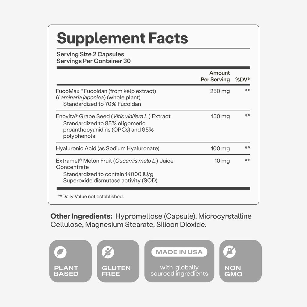Humann Cardiovascular Health Daily, 4-in-1 Vascular & Blood Pressure Support, Grape Seed Extract & Hyaluronic Acid Circulation Supplement, Plant-Based Non-GMO, 120 Capsules