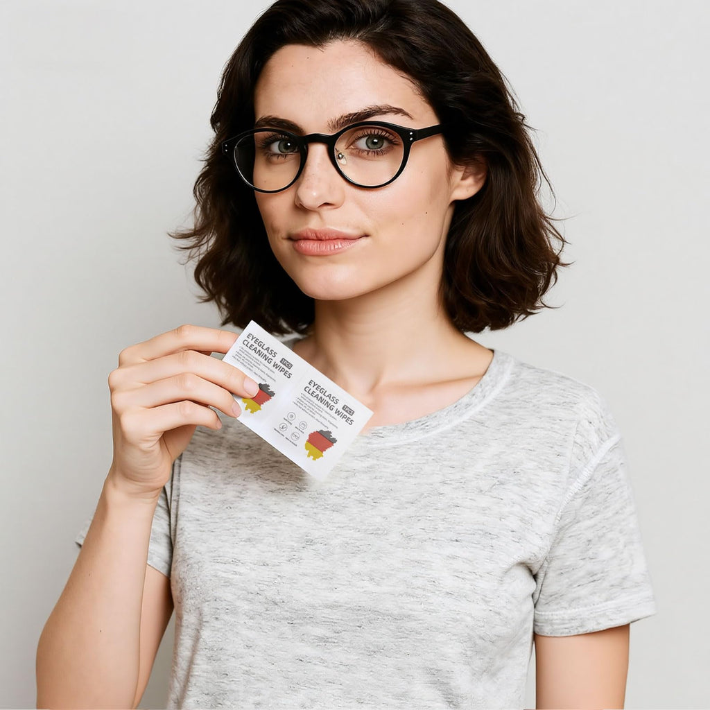 Lens Wipes for Eyeglasses (500 Count), Pre-moistened Cleaning Wipes, Non-Scratching and Streak-Free, Individually Packaged, Suitable for Cleaning Camera Lenses, Sunglasses, and Optical Equipment