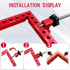 Crafom Corner Clamp for Woodworking, 90 Degree Corner Clamp With Box, Set of 8(3” 5.5”) Aluminum Alloy Right Angle Clamp, Wood Working Tools, Positioning Squares for Frame, Box, Cabinets, Drawers.