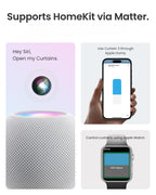 SwitchBot Smart Automatic Curtain Opener 2 Pack with Hub Mini - WiFi Remote Control with App/Timer, Performance Upgrade, Compatible with Alexa, Google Home, HomeKit