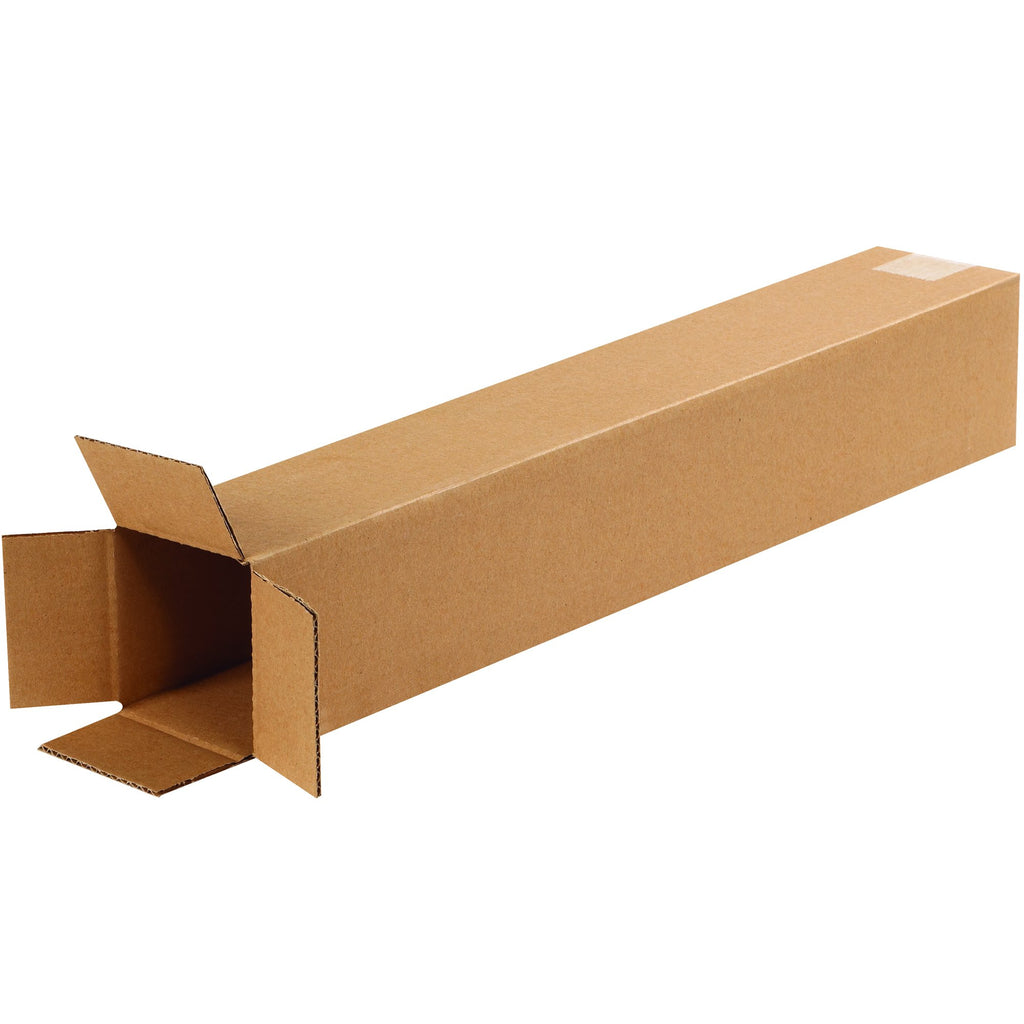 TAPE LOGIC 4x4x24 Tall Corrugated Boxes, Tall, 4L x 4W x 24H, Pack of 25 | Shipping, Packaging, Moving, Storage Box for Home or Business, Strong Wholesale Bulk Boxes