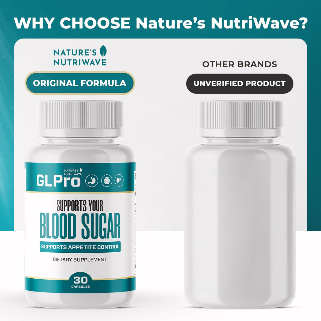 GLPro Capsules – Natural Supplement with Hawthorne, Garlic, Green Tea & Hibiscus – Non-GMO, Gluten-Free, Dairy-Free, Vegetarian, Made in USA – 30 Capsules, 1 Month Supply