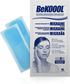 BeKOOOL Migraine Gel Sheets - 4 Count - Pack of 2