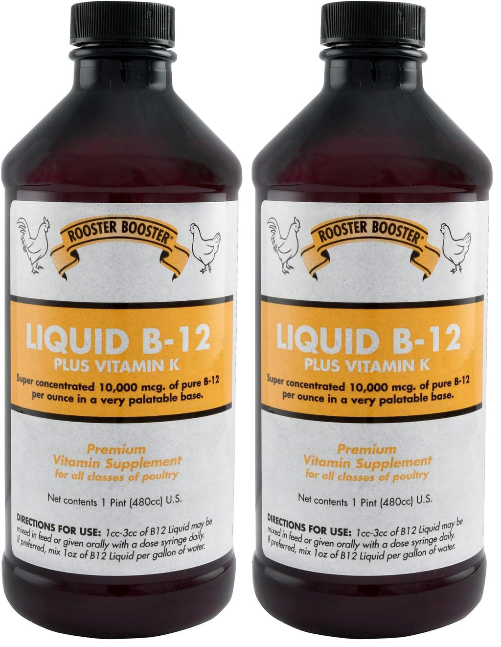 Rooster Booster B-12 Liquid,16-Ounce,(Pack of 2)