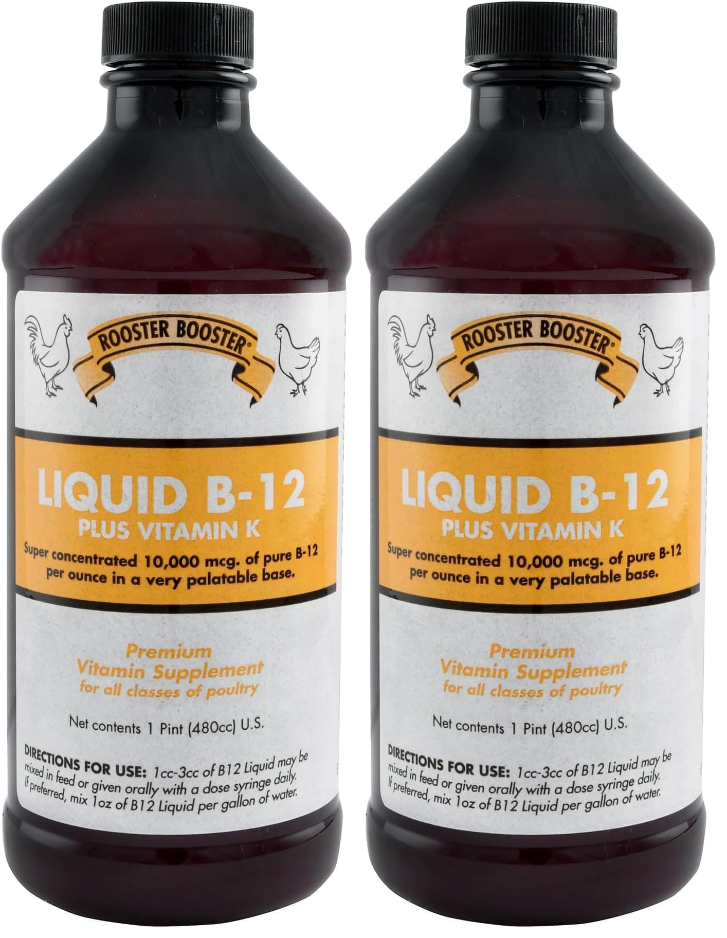 Rooster Booster B-12 Liquid,16-Ounce,(Pack of 2)
