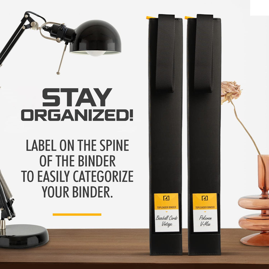 X PRO Toploader Binder | Holds 252 Toploaders | 20 Toploaders INCLUDED | 9-Pocket | Ringless Double-Sided Pockets for TCG, Sports | Premium Top Loader Storage