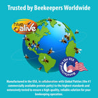 Pollen Patties for Honey Bees - 2lb (2x1lb) Bee Food with 15% Real USA Pollen, Full Dose of Hive Alive Concentrate, Seaweed Micronutrients, and Amino Acids - HiveAlive Feeding Program