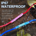 1000 Pcs Heat Shrink Butt Connectors, 16-14 AWG Waterproof Electrical Insulated Crimp Wire Splice for Boats, Automotive, Marine, Home, Garage, Industrial Wiring