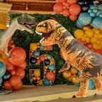 miwhse Halloween Inflatable Dinosaur Costume Adult Fancy Dinosaur Suit Blow up Trex Costume Full Body Dino Costume For Halloween Cosplay Party(brown)