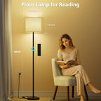 Keepsmile Dimmable Floor Lamps for LivingRoom with 12W LED Bulb,Foot Switch