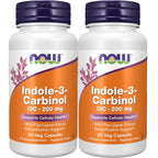 Indole-3-Carbinol (I3C) 200 mg - 60 Veg Capsules x 2 Bottles