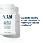 Vital Nutrients Cortisol Balance | Vegan Adrenal Support Supplements | Cortisol Manager Supports Energy & Stress Levels | Ashwagandha & Magnesium for Relaxation | Gluten, Dairy, Soy Free | 30 Capsules
