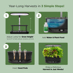 AeroGarden Bounty Basic, Black