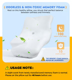 Osteo Cervical Pillow for Neck Pain Relief, Hollow Design Odorless Memory Foam Pillows with Cooling Case, Adjustable Orthopedic Bed Pillow for Sleeping, Support for Side Back Sleepers