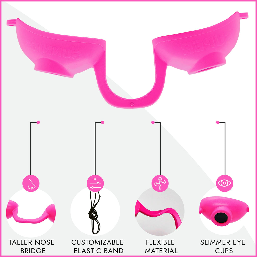 Super Sunnies Tanning Bed Goggles FDA Compliant UV & Red Light Therapy Protection - Assorted Colors 12 Pack
