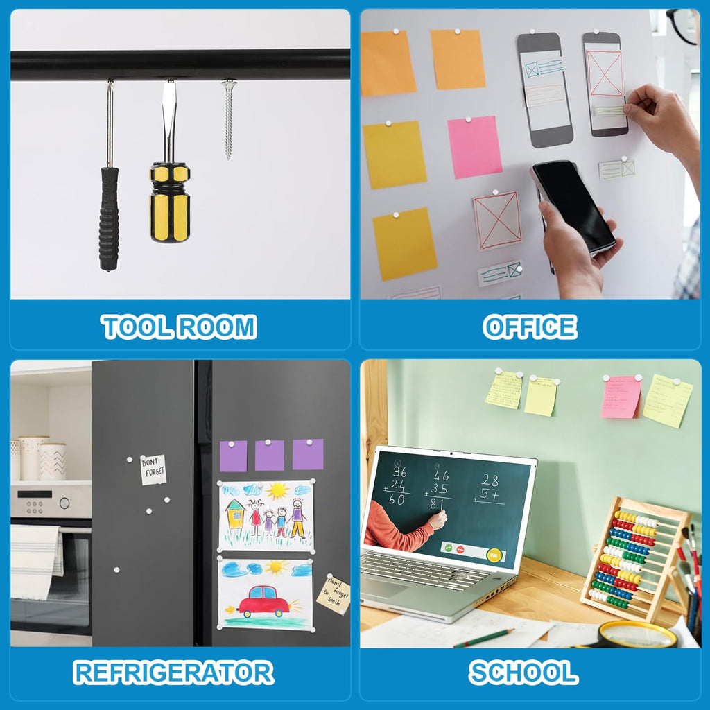 BEST CHOICE MAGNETS 300 Pack Small Magnets, 4x2mm Refrigerator Magnets