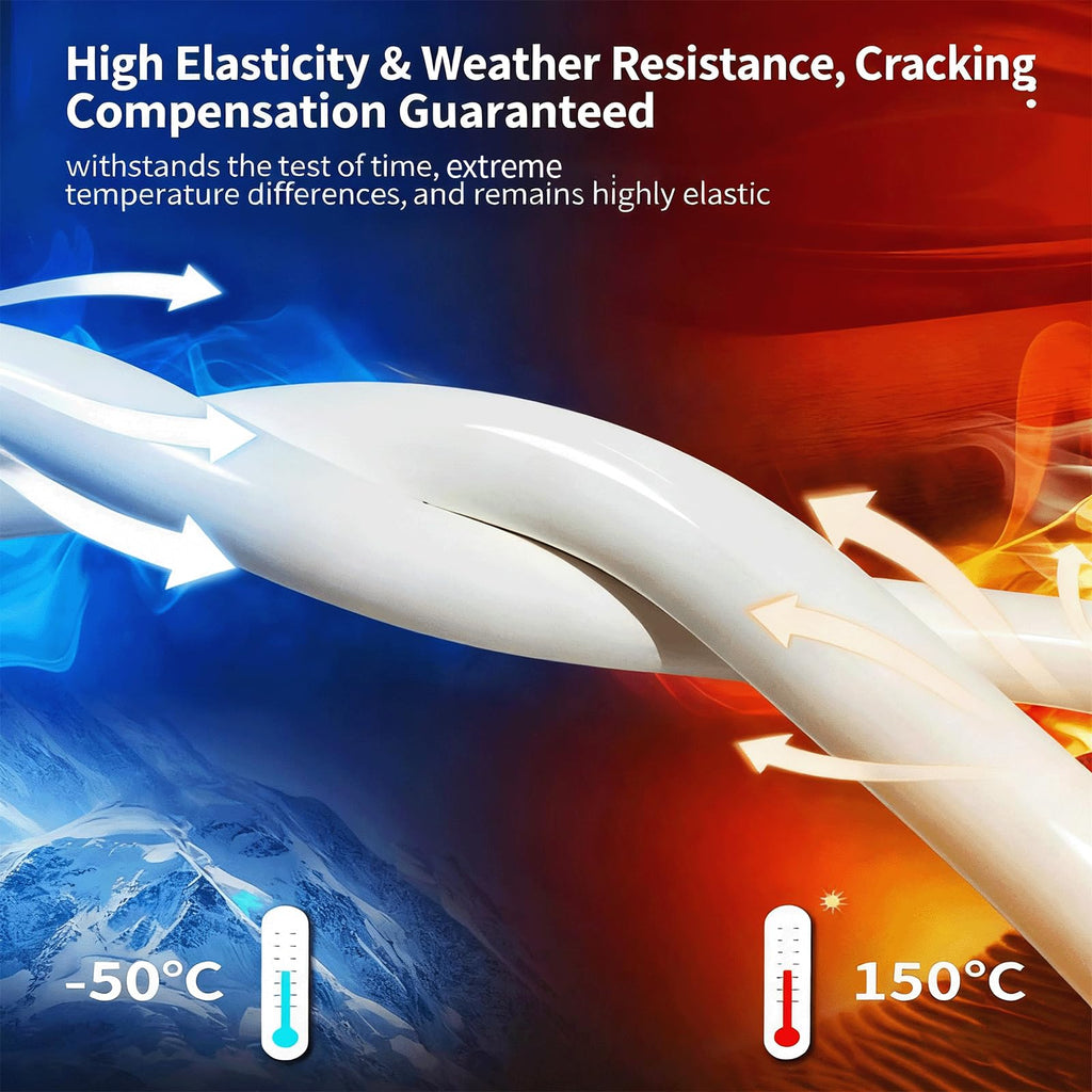 9900 Sealant Waterproof,Outdoor Silicone Sealant, Permanently Repairs Roof & Wall Cracks, Waterproof, Heat & Stretch-Resistant, Tough & Tear-Proof for Exteriors (Black)