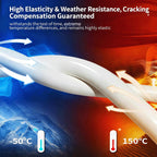 9900 Sealant Waterproof,Outdoor Silicone Sealant, Permanently Repairs Roof & Wall Cracks, Waterproof, Heat & Stretch-Resistant, Tough & Tear-Proof for Exteriors (Black)
