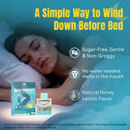 MIHIYO Fast Dissolving Sleep Strips, Natural Formula with L-Theanine & Vitamin B6, No Water Needed, Fall Asleep Faster, Honey Lemon, Sugar Free, Gluten Free, 20 Count