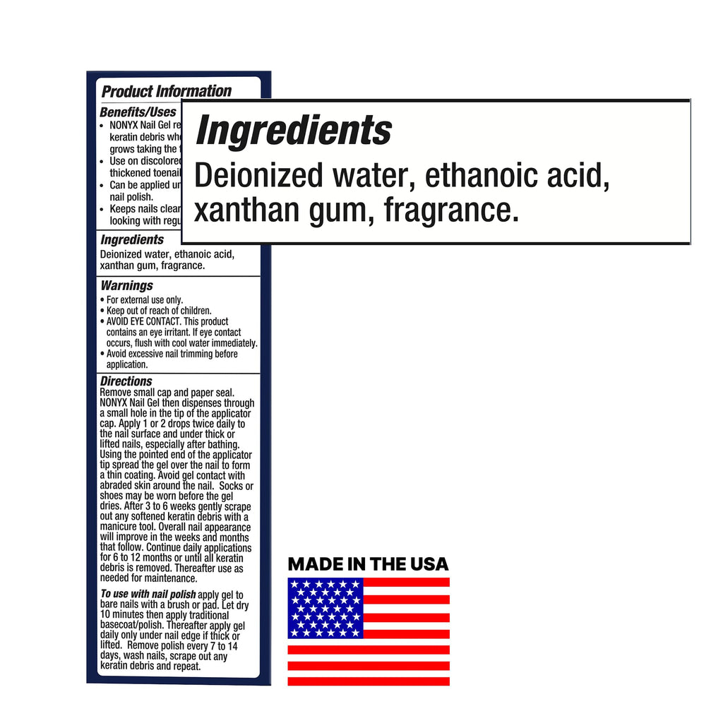 NONYX Fungal Nail Clarifying Gel | Clinically Proven for Discolored, Thick, Brittle, Yellow, Lifted, and other signs of Fungus-Damaged Toenails | 90% of Nails Improve | Over 8 million sold