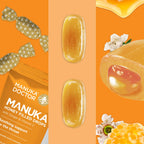 Manuka Doctor Cough Drops, Manuka Middles, 30 Drops (Pack of 4) Throat Lozenges Infused with Raw Manuka Honey, Vitamin C & Ginger for Immune Support, Helps Soothe Sore Throat
