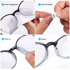 SMARTTOP Upgraded Eyeglasses Silicone Nose Pads, 10pairs 2mm Air Chamber Anti-Slip Adhesive Nose Pads-One Hole in Both Side Design More Soft and Comfortable-for Full Frame Sunglasses Reading Spectacle