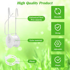 24+240P Tomato Roller Hooks with 49.2FT String and Tomato Trellis Clips, Pletpet Roller Hooks for Tomatoes Trellis Roller Hooks with Twine for Vine Plant Twine Crop