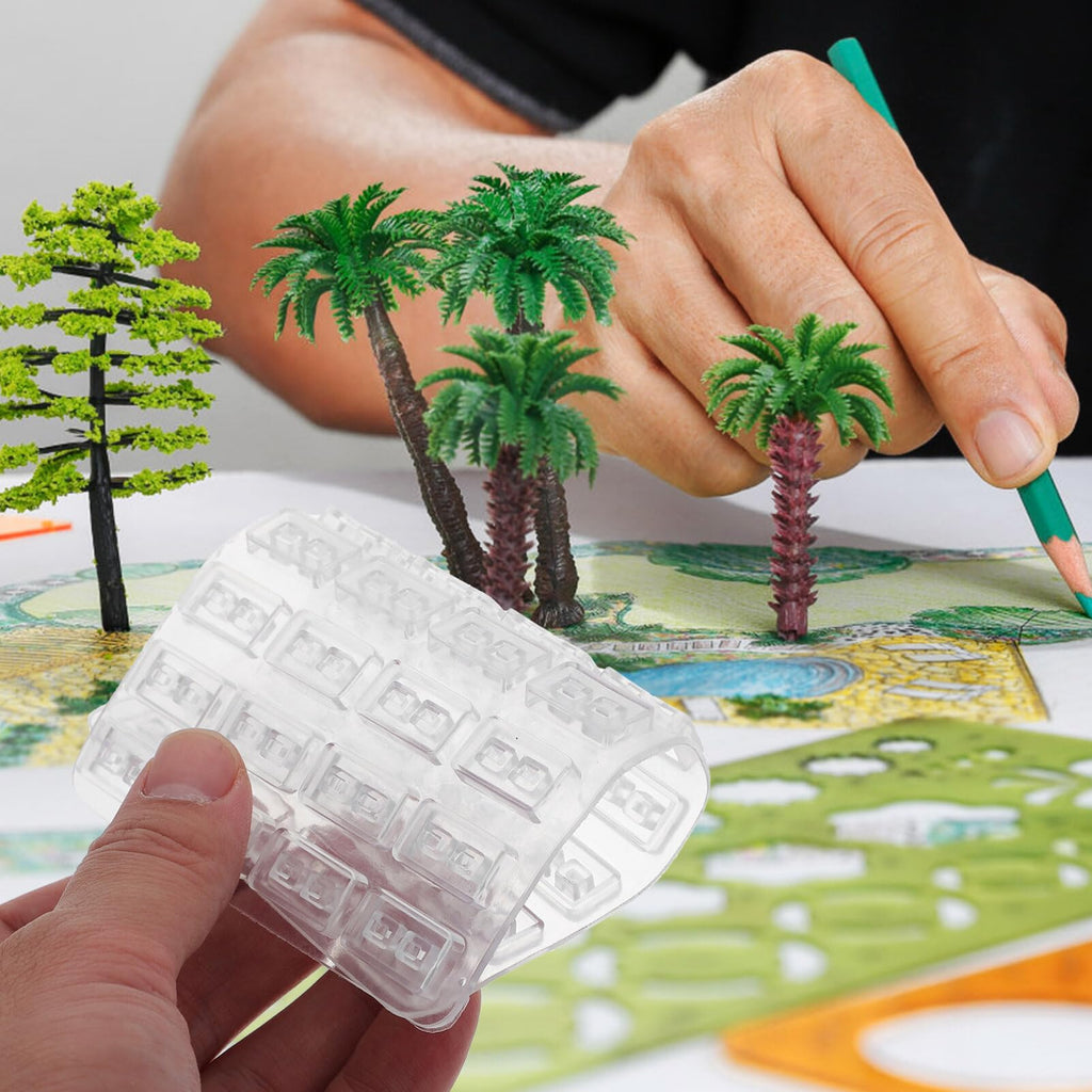 BESTonZON 1set Miniature Brick Mold for Sand Table Building Lightweight Mold Making Supplies for Crafting Landscapes and Miniature Scenes