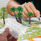 BESTonZON 1set Miniature Brick Mold for Sand Table Building Lightweight Mold Making Supplies for Crafting Landscapes and Miniature Scenes