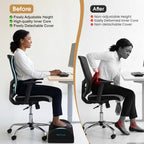 BlissTrends Foot Rest Under Desk, Foot Stool with 2 Adjustable Heights