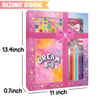 renee atmos DIY Journal Kit for Girls - Arts & Crafts Gifts for Girls 8 9 10 11 12 13 14 Years Old, Scrapbook Diary Supplies Set, Tween Teen Girl Trendy Stuff - Gifts for Girls 8-12 Deals