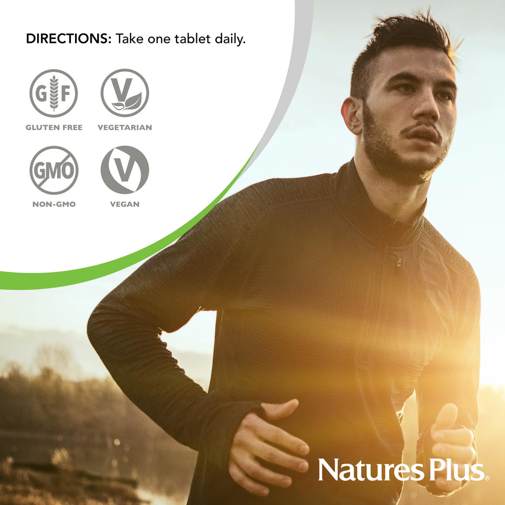 NaturesPlus His Journey Teen - 30 Tablets - Once-Daily Multivitamin for Teenage Boys - Supports Overall Wellness, Energy, Focus, Skin & Muscles - Non-GMO, Vegan - 30 Servings