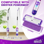 HOMEXCEL Reusable Microfiber Mop Pads for Swiffer PowerMop 8 Pack, Power Mop Pads Refills for 13 ''-15 '' Spray Mop, Machine Washable Pad Replacement for Multi-Surface Floor Cleaning
