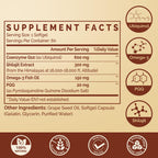 Ubiquinol CoQ10 600 MG Softgels with Omega-3 & Shilajit & PQQ, Advanced Dual-Delivery Coenzyme-Q10, Active CoQ10 Ubiquinol Supplement for Fertility, Antioxidant, Heart, Brain & Energy, 120 Servings