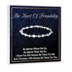 Onepurposegifts Best Friend Bracelet, Friendship Bracelet, Friendship Jewelry, Friend cuff, Best Friend Birthday Gifts for Women (Silver Heart)