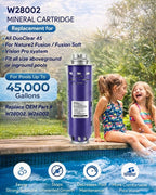 Replacement for Nature2 Duoclear 45 Mineral Cartridge W28002 for All DuoClear Fusion Soft Vision Pro Above Ground Inground System Pool System, Compatible with up to 45000 gallons Pool, W26002