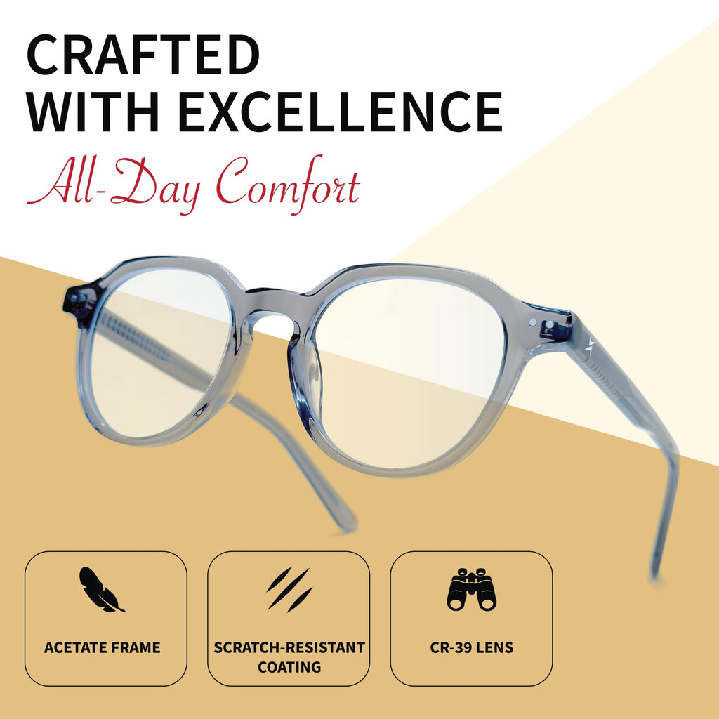Xenvue Blue Light Blocking Glasses for Men and Women – Premium + Stylish Computer and Screen Eyewear, Reduce Eye Strain.