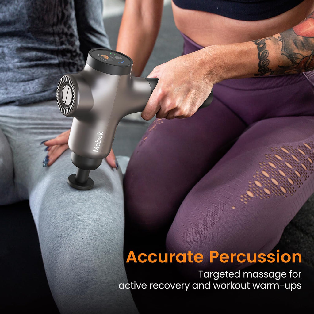 Mebak 3 Massage Gun Deep Tissue, Muscle Massager for Athletes Pain Relief