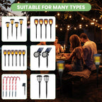 DALQUIS 8 Sets Flame Lamp Extension Kit for Solar Torches