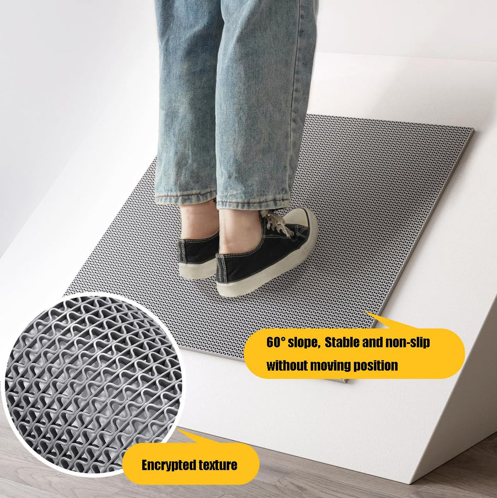 Pool Mat Non Slip Drainage Floor Mats 3x10 Ft PVC Commercial Heavy Duty Anti Slip Anti-Fatigue Pads Bathroom Garage Restaurant Patio Basement Outdoor Indoor Door Rug Entrance Mat,Blue, 3×10ft/0.9*3M
