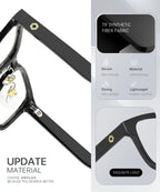 ANYLUV Blue Light Glasses Men Women Computer Gaming Glasses Anti Eyestrain Lightweight Blue Light Blocking Glasses