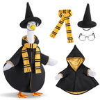 Tmovjxv 4 Pcs Halloween Wizard Porch Goose Outfit, Lawn Porch Goose Clothes
