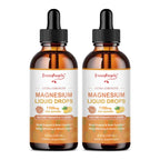 GREENPEOPLE 17-in-1 Triple Magnesium Complex Supplement,Magnesio Liquid Drops with Magnesium Glycinate & Citrate,Pineapple Flavor,Calm Mood,Muscle & Sleep for Adults,4 fl. oz 2Pack