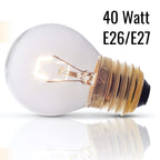 SouLight Oven Light Bulb – 40 Watt Appliance Replacement Bulbs for Oven, Stove, Refrigerator, Microwave. Incandescent - High Temp G45 E26/E27 Socket -Warm White - 400 Lumens - Clear.2 Pack