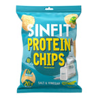 SinFit Protein Chips, 20g Protein/Bag, 50g-Bag, High Fiber, Low Carb, Gluten Free,7/box (7 Bags, Salt & Vinegar)