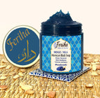 Feriha Moroccan Black Soap, Indigo, Sahara Nila, 100% Natural, Artisan Beldi Soap, Crafted & Packed in Morocco - Traditional Hammam Formula