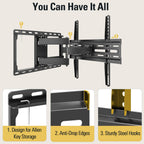 Mounting Dream Full Motion TV Wall Mount for 32-70 Inch TVs up to 110lbs